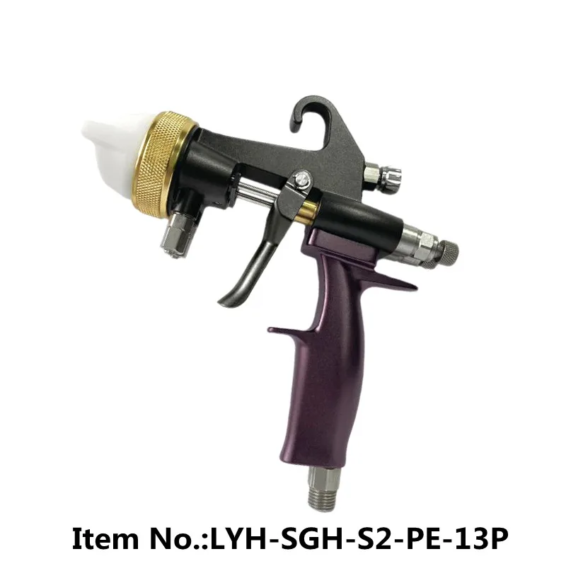 Double Head Dual Nozzle Spray Gun For Nano Chrome Spray A B Paint