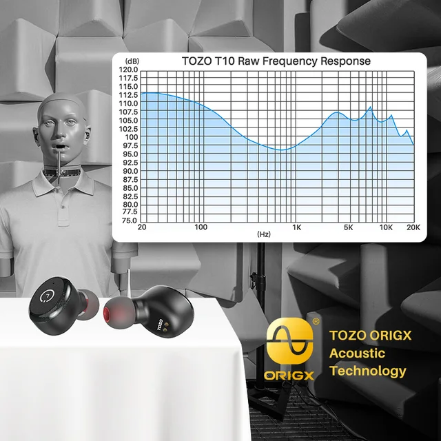 TOZO T10 Auriculares Bluetooth 5.3 , Auriculares inalámbricos , AI