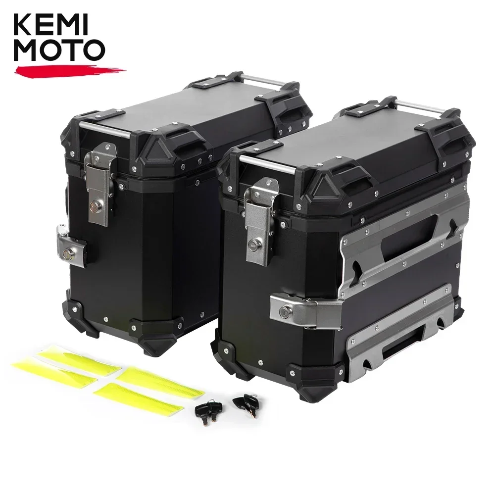 38L CRF1000L Universal Side Case Luggage Box For Honda Africa Twin CRF1100L ADV Motorcycle Right Side of Exhaust Aluminum Boxs motorcycle luggage bag