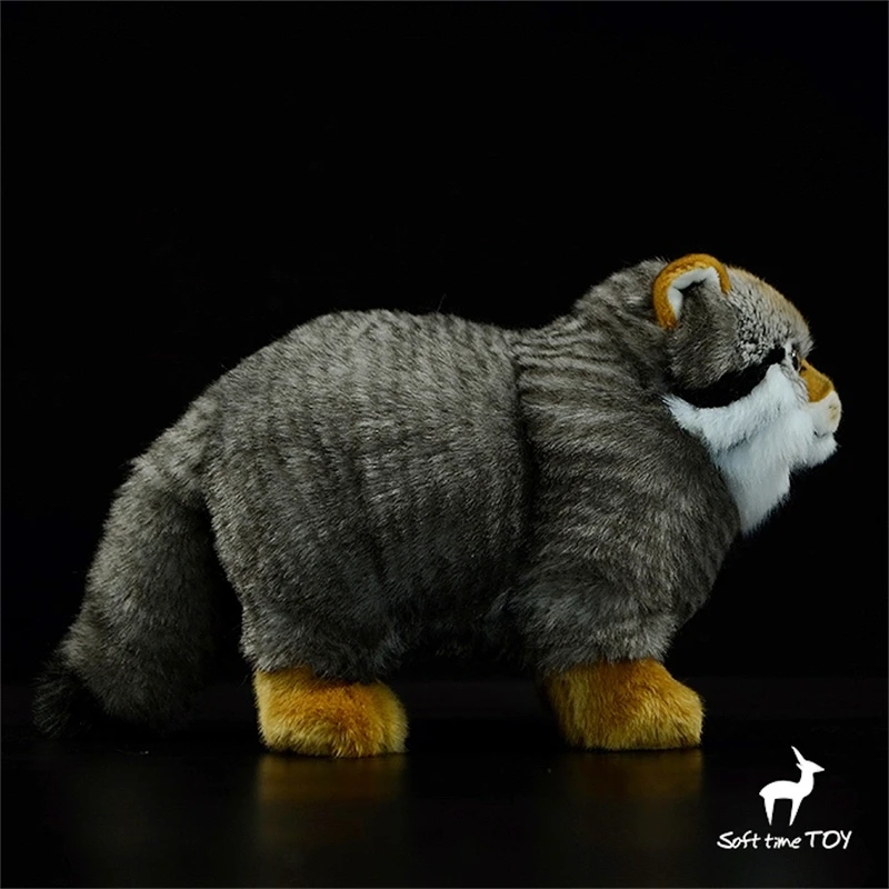 Steppe Cat High Fidelity Pallas Cat Cute Plushie Manul Plush Toys Lifelike Animals Simulation Stuffed Doll Kawai Toy Gifts Kids 3