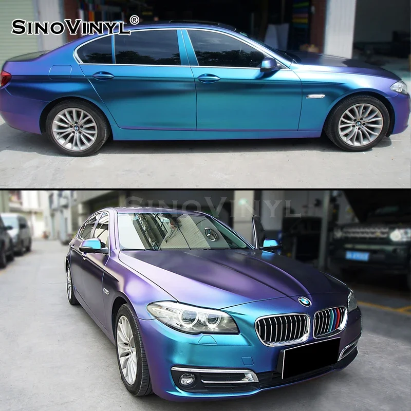 Sinovinyl Prezzo All'Ingrosso Di Fabbrica Chameleon Electro Metallic Matte Gloss Auto Film Wrapping Vehicle Sticker Car Wrap Vinyl