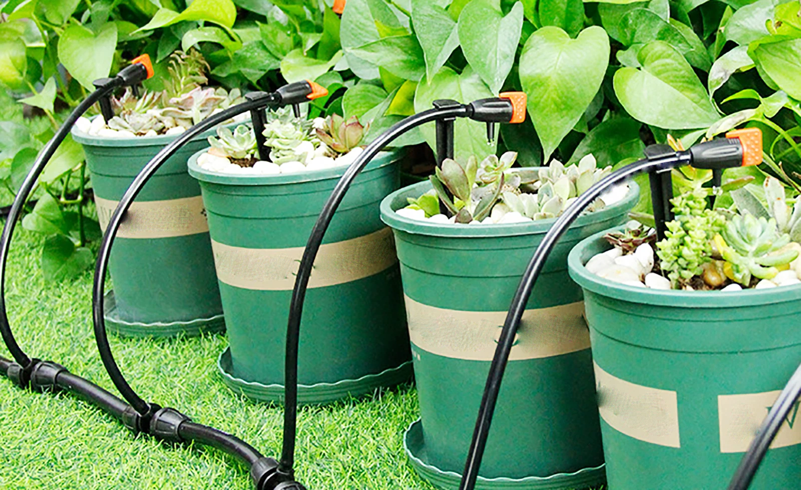 10Pcs 0~60L Micro Drip Irrigation System Tool Adjustable Dripper Pressure Compensated Dripper Garden Plants Watering Regulator
