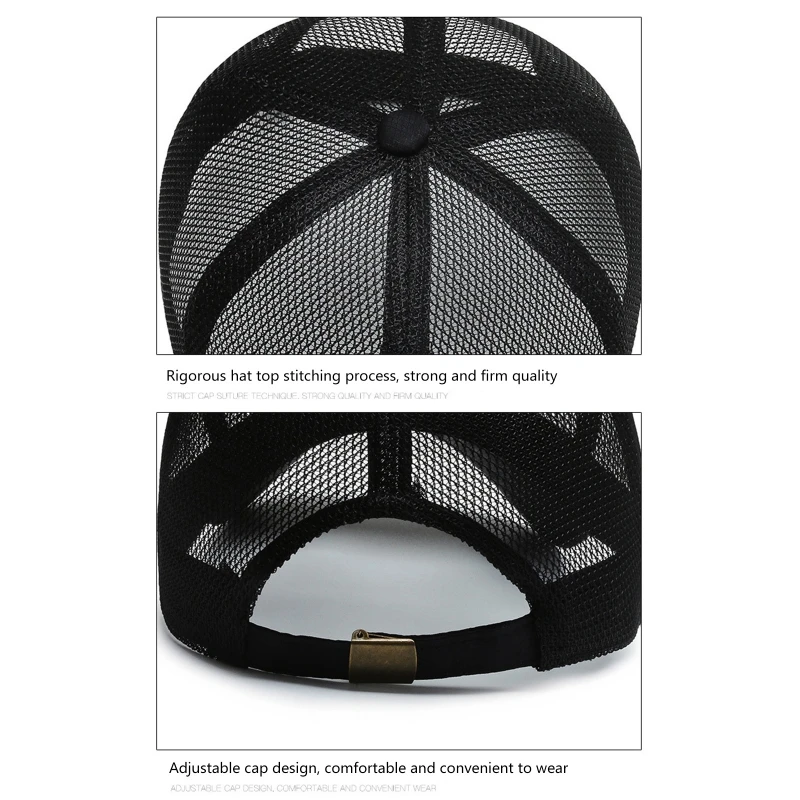Breathable Mesh Cap Firm Rigorous Quick Dry UV Protection Sun Shade Cap for Camping Hiking Traveling Cycling Men Women Hats