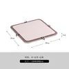 Nordic Creative Horsehair Tray Modern Simple Round Square Walnut Leather Tray Creative Home Furnishings Model Rooms Decorations 4