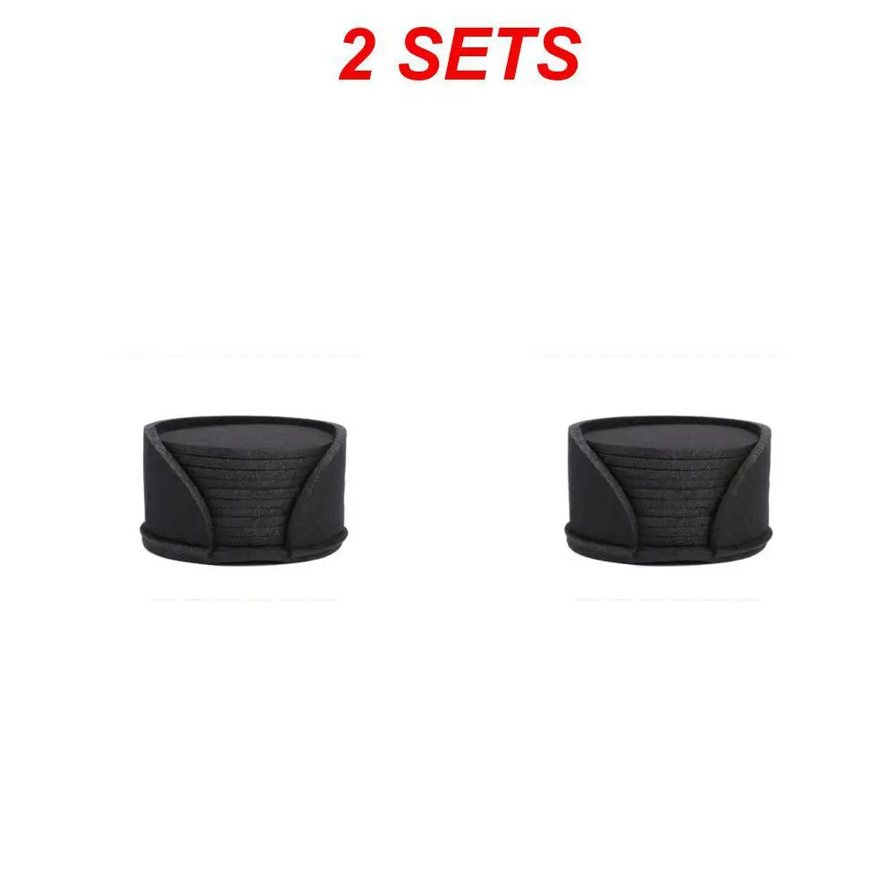 YUNYU Set di 30 sottobicchieri assorbenti in feltro, con design antiscivolo e resistente al calore, riutilizzabili, lavabili per tazze in cucina