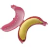 1PC Plastic Banana Storage Box Portable Lunch Snack Container Storage Box Children Fruit Candy Snack Carrying Container 2