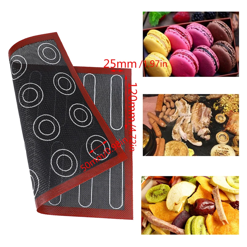 40x30 Perforated Double-sided Silicone Baking Mat Heat-resistant And Non Stick Elair Macaron Pastry Mat Kitchen Tool