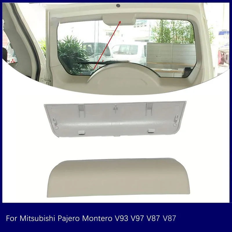 7225A015 미쓰비시 파제로 V93/V97 2008-2019 자동차 브레이크 램프 라이트 커버 캡 하이 브레이크 라이트 커버 플레이트 부품 그레이/베이지