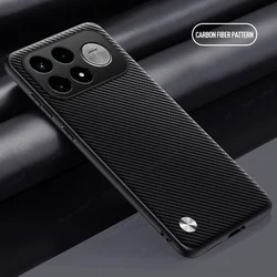 Luxury PU Leather Shockproof Silicone Phone Case Cover for Poco F9 Pro (Style 2 Black)