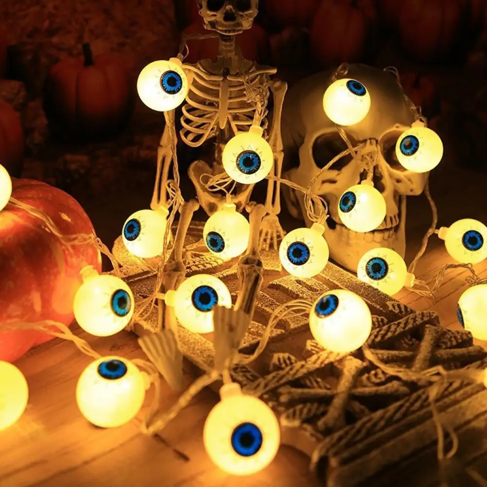 

Led Halloween Lights Spooky Led Eyeball String Lights for Haunting Halloween Decor Twinkling Ghost Eye Ornaments Flashing