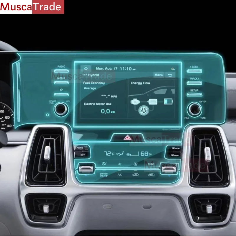 

Для Kia Sorento MQ4 2021-2023 Автомобильная GPS навигация Защитная пленка для ЖК-экрана экран ТПУ пленка защита для экрана с защитой от царапин