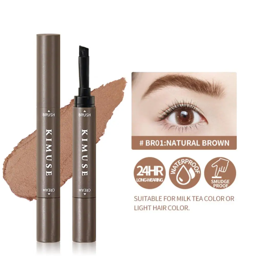 

Eyebrow Cream Waterproof Sweat-proof No Smudge Not Fade Eyes Brow Double Head Pencil Beauty Tools Makeup For Women Cosmetics