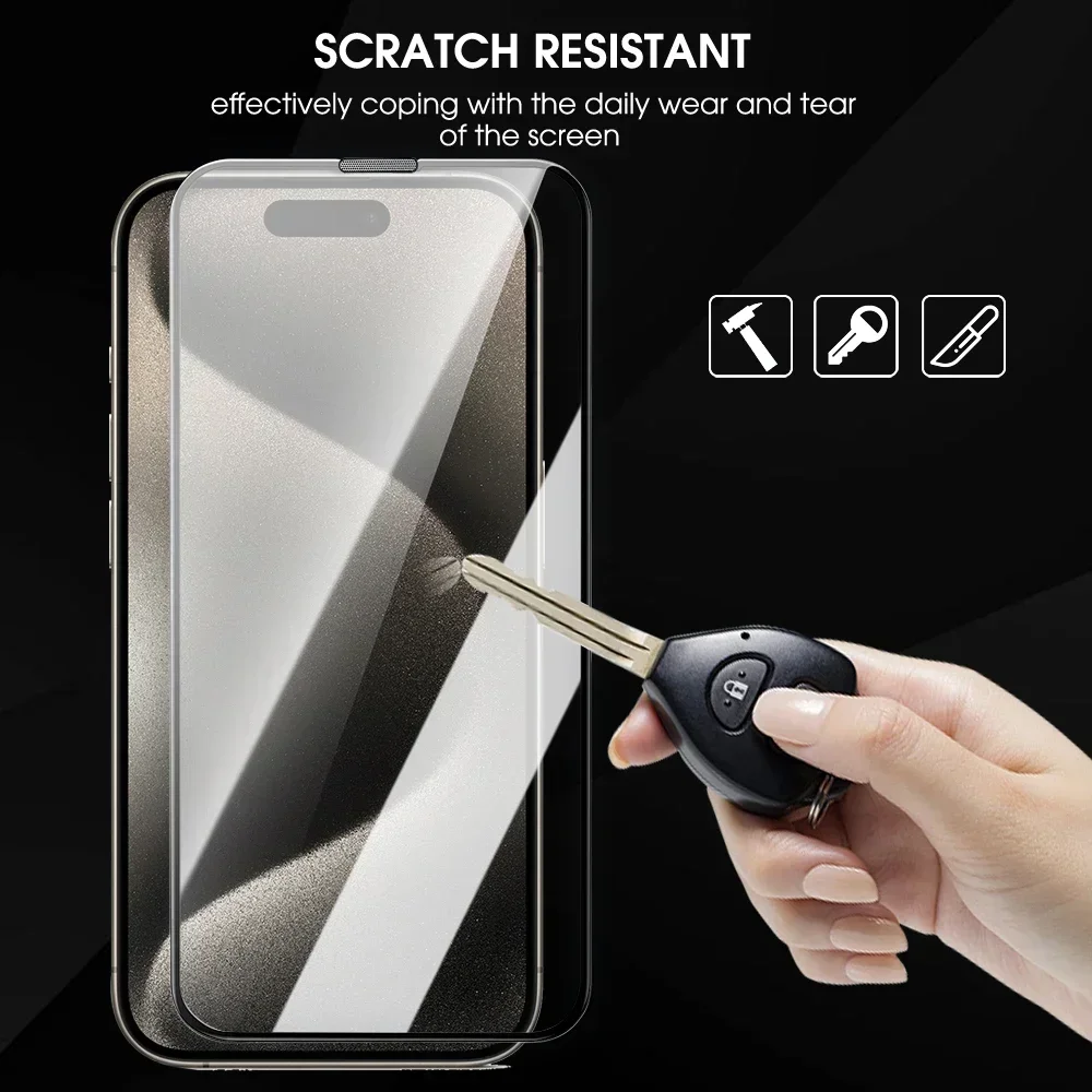For IPhone 16 Pro Max Screen Protector Easy Installation HD Tempered Glass for IPhone 16 Pro Max Full Coverage Screen Protector
