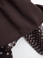 Chemisier Femme Imprimé Pois Nouvelle Collection Printemps 2026 – Blouse Élégante à Nœud Papillon et Volants Manches Longues Coupe Ample ﻿ 6