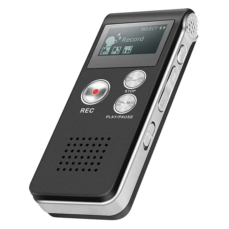 Registratore Vocale Digitale 16 GB Con Attivazione Vocale, OTG E MP3 – Per Riunioni, Interviste E Lezioni, Batteria 300 MAh Per 35 Ore