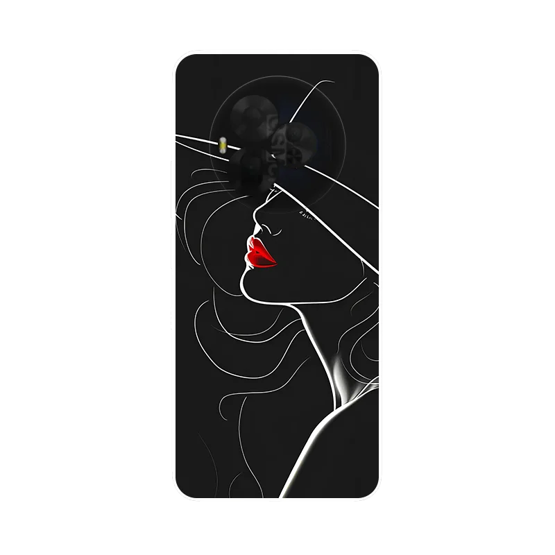 Flower Wolf Silicone Phone Cover - Soft TPU Shockproof Bumper