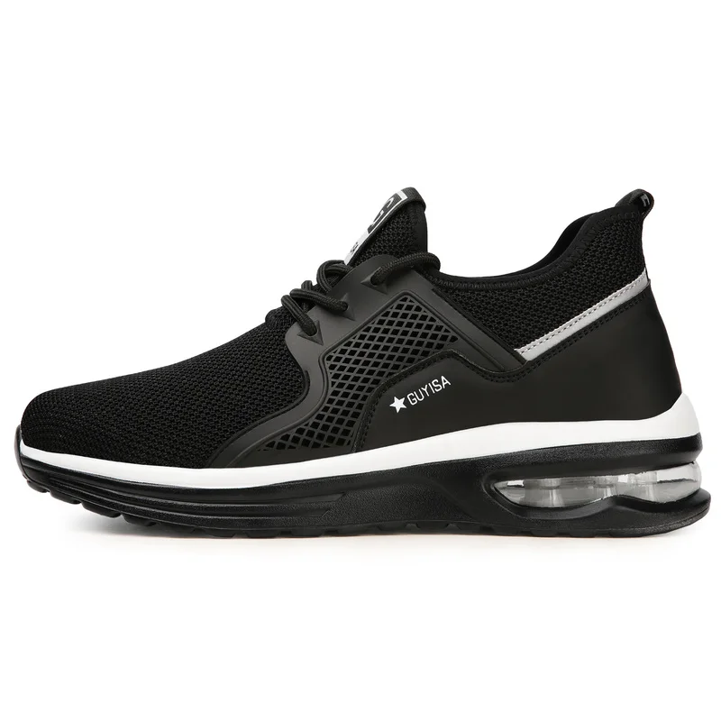 Men Work Safety Shoes Man Safeti Breathable Air Cushion Work Protective Sneakers Anti-Puncture Work Male Steel Toe Safety Boots