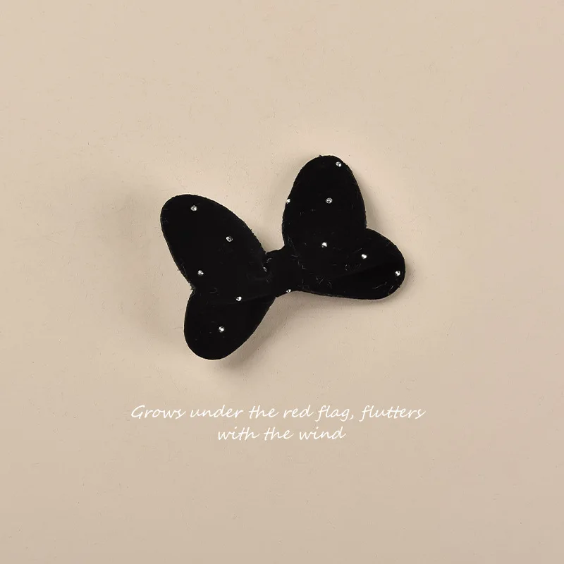 2pcs Red Velvet Girls Bow Hairpin Children's New Year's Cute Hairpin Headwear Girls Kids Women Hair Accessories