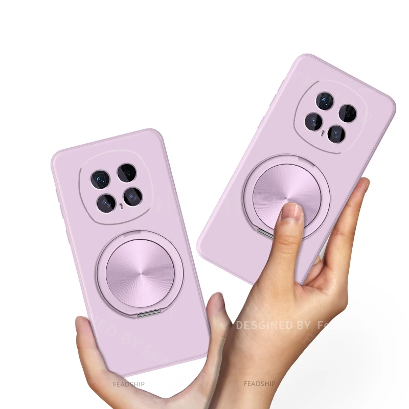 Silicone Protective Phone Case with Magnetic Holder and Screen Film