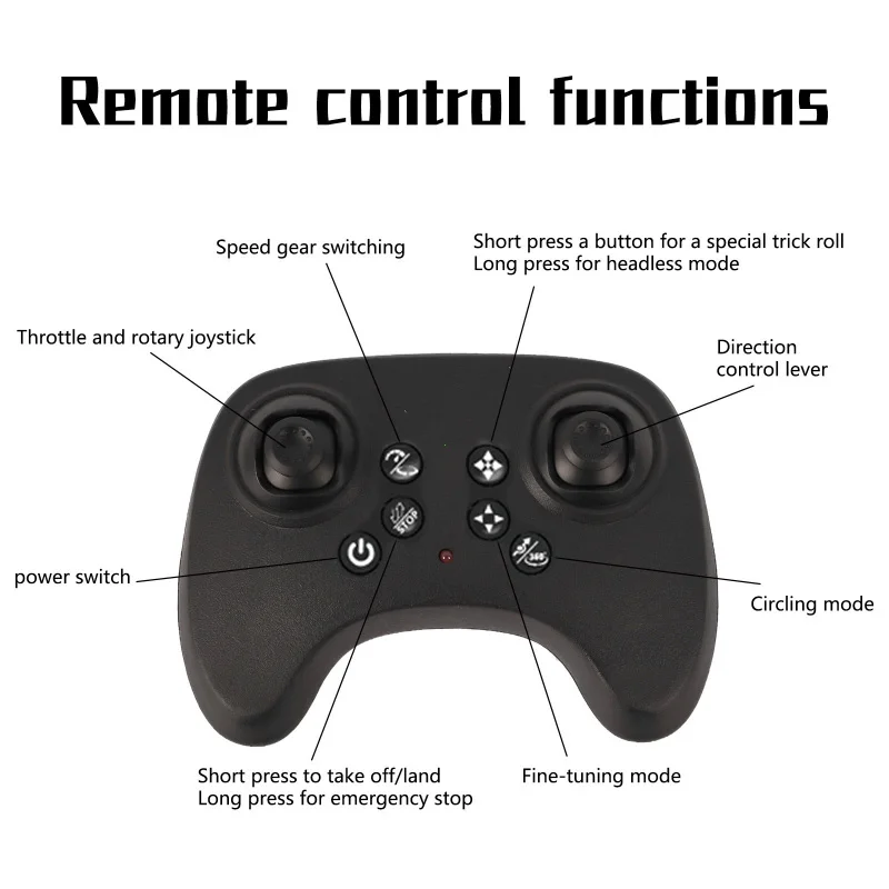 CZ36 Foam Quadcopter Remote Control Aircraft Drone Hovering Flight Fighter Fixed Height Rolling Stunt Toys Fall Resistant Kids