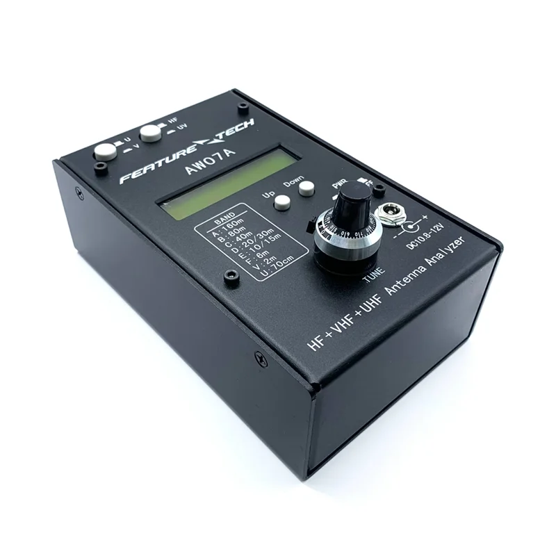 1.5-490MHZ 안테나 분석기, HF + UV 스펙트럼 분석기, HF/VHF/UHF AW07A 멀티밴드 SWR 안테나 계량기 테스터, 160M