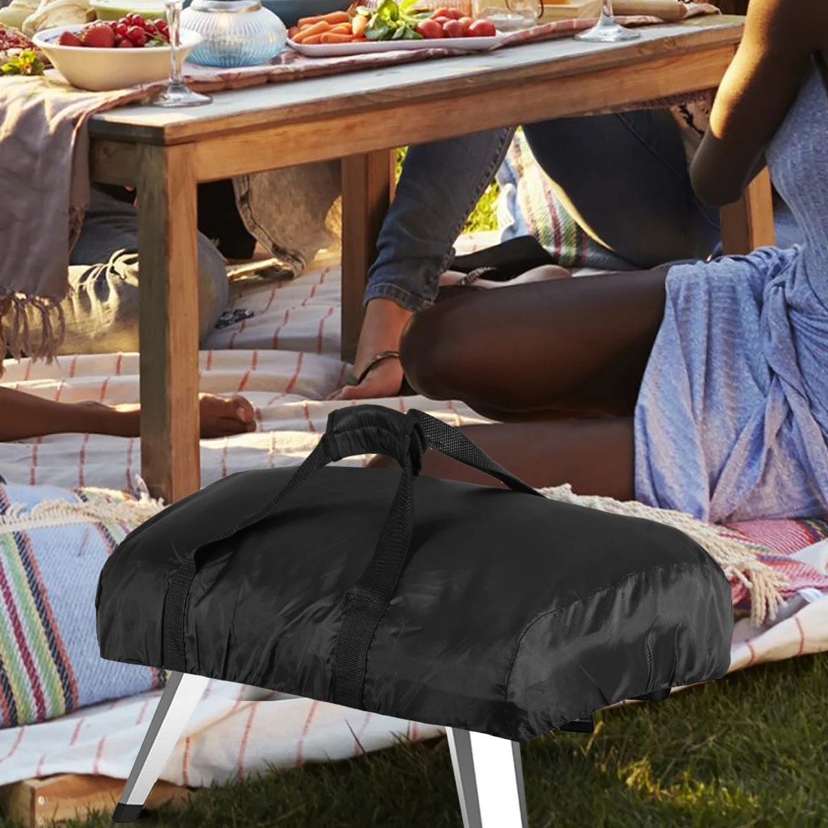 Outdoor Pizza Oven Cover Compatible with Ooni Koda 12 Portable Pizza Oven Cover 420D Oxford Fabric Waterproof Oven Carry Cover 6