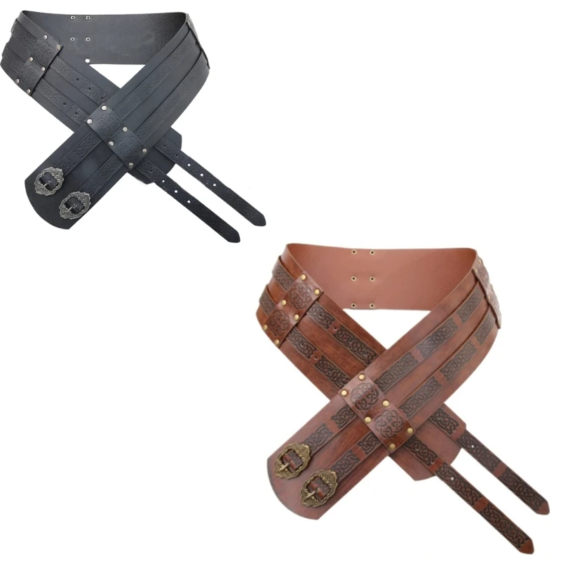 

Men Wide Waistband for Photoshoots and Stage Embossed Belt Belt Cosplay