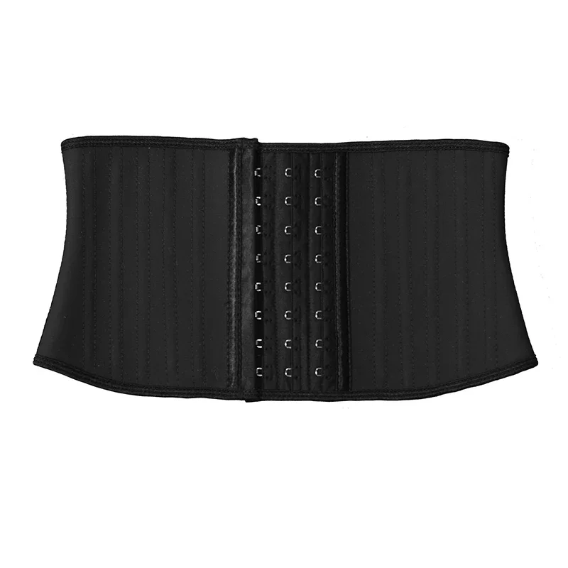 7 inch Latex Waist Trainer Corset for Women 25 Steel Bone Underbust Corsets and Bustiers Slimming Body Shapers Short Torso Fajas images - 6