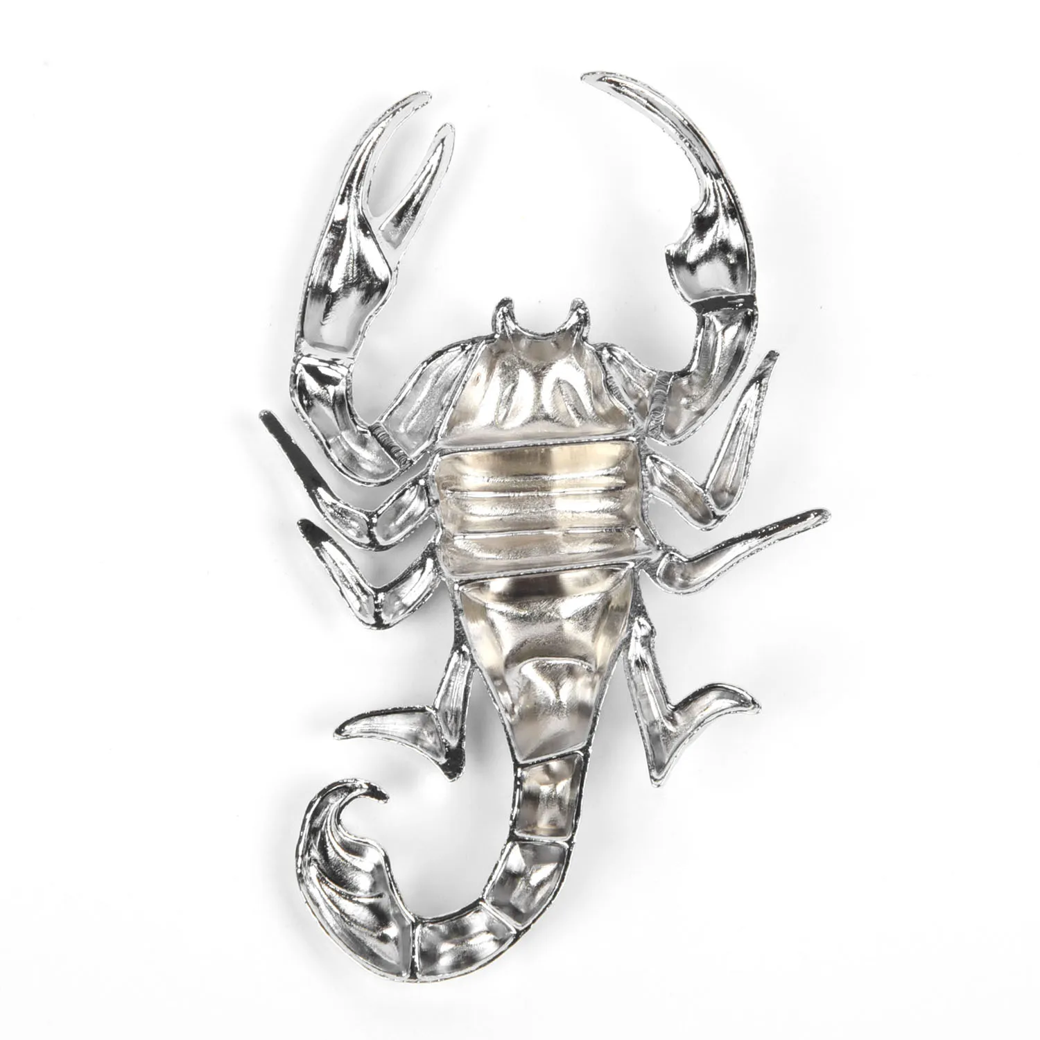 Car Sticker Car Trunk Emblem 3D Sticker Paster Metal Scorpion Badge Emblem Motorcycle Decal Decoration Metal Sticker Gold/Silver Car Styling Accessories
