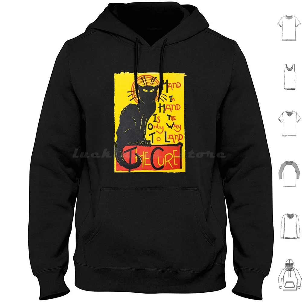 The Cure Cat Cute Hoodies Manica Lunga The Cure A Forest Robert Smith Cure Goth Indie The Cure Band Robert Smith