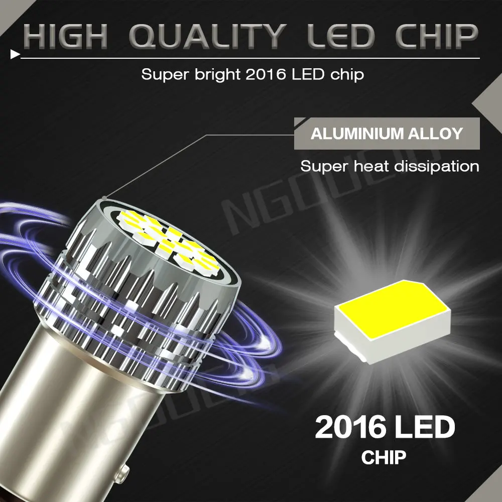NGOUCIG 1157 BAY15D 극ũ  1156 LED , ڵ , R5W, R10W, BA15S, P21W, P21, 5W, 2016  õ,   , 12V, 1 