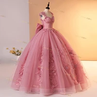 Pink 15 Quinceanera Dresses Ball Gown Sweet Lace Party Dresses 15 Year Old Dress For Quinceanera Customized Princess Gown 2025 - Image 5