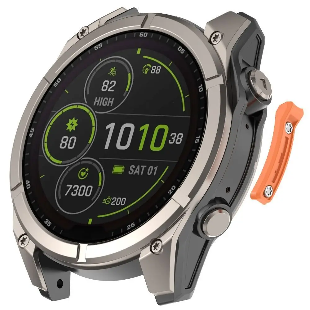 Ersatz-Uhren-Stoßschutzstreifen, dekorativer Anti-Kollisionsstreifen aus Metall, leicht, für Garmin Fenix ​​8/Tactix 8/Quatix 8/Fenix ​​8Pro – Detail 2