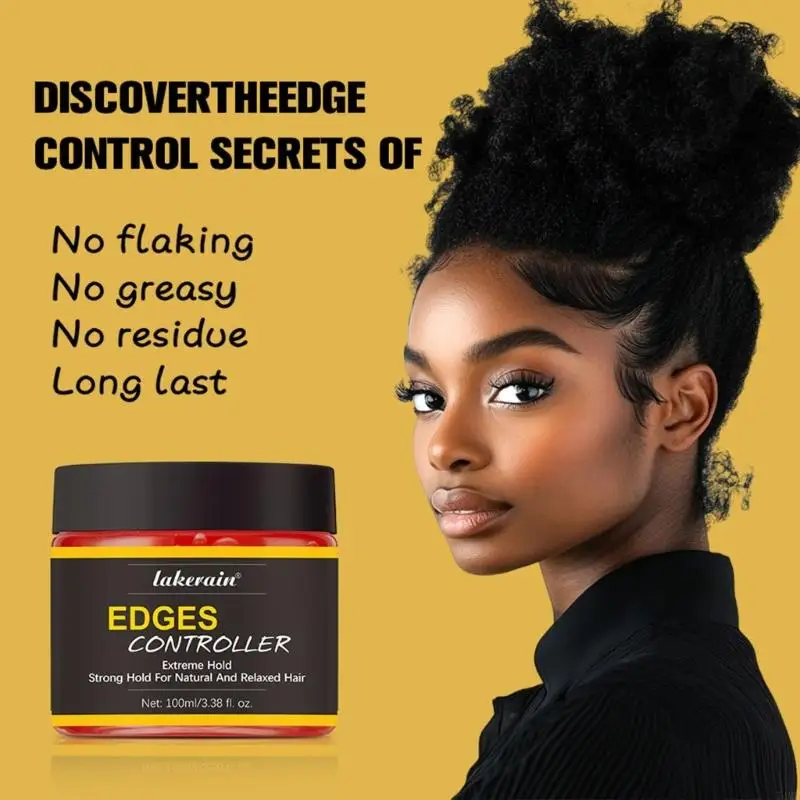 Thick Edges Styling Gel Edges Control Hair Gel Control Wax for Woman T4MB