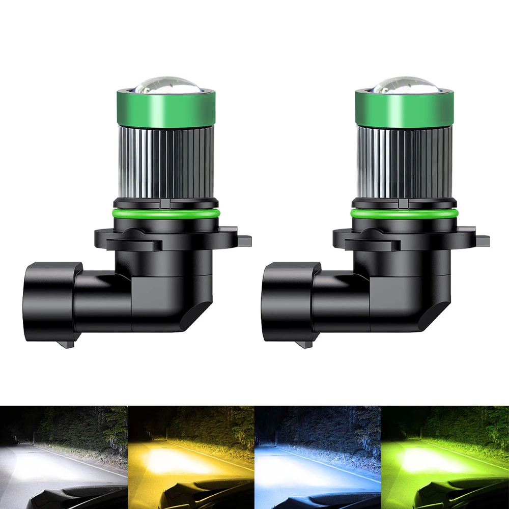 H11 LED 렌즈 1:1 무선 H8 H9 H16 jp 9006 9005 HB3 HB4 LED 프로젝터 자동차 헤드라이트 플러그 앤 플레이 미니 안개등 노랑 파랑 흰색