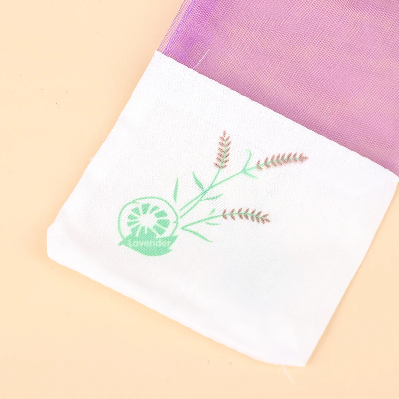 10Pcs Portable Flowers Printing Beautiful Fragrance Lavender Sachet Bags for Seeds Dry Flowers Bags Portable Sachet