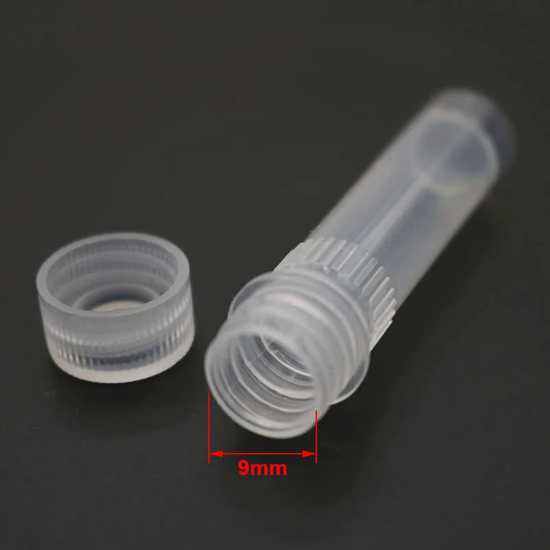 Plastic Test Tubes 20 Pcs 1.5ml Plastic Test Tube Vial Sample Container Screw Cap Bottle For Craft Powder School Office Chemistry Lab Supplies