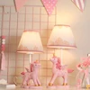 Children's Room Baby Room Table Lamps LED Cute Unicorn Lamp Nordic Creative Princess Room Boy Girl Bedroom Bedside Table Lights 1