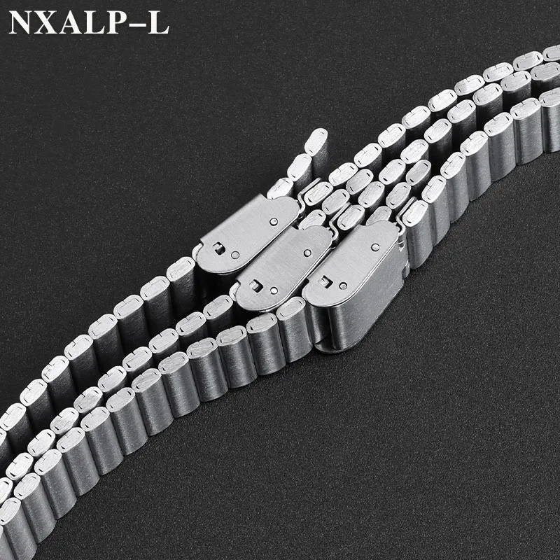 Sleek Stainless Steel Ultra-Thin Silver Watch Band