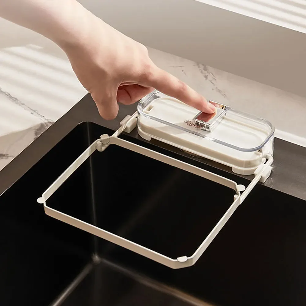 Hanging Net Filter Bag Multi-Purpose Triangle Drainage Rack Drain Basket Kitchen Sink Filter Leftovers Soup Food Drainer