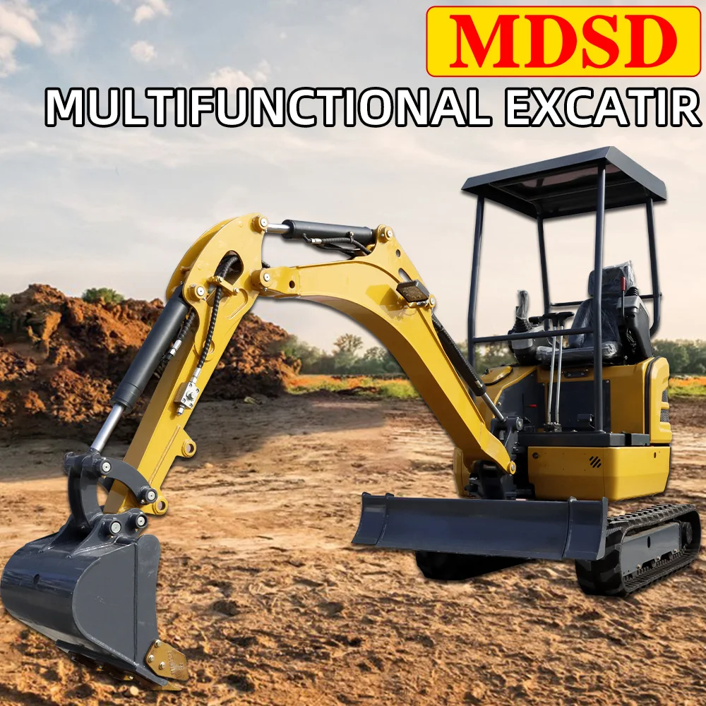 DDP Shipping Small Excavator Hot Selling Farm Orchard Use Excavator Household 1.2 Ton Mini Hydraulic Crawler Excavator EPA Euro5