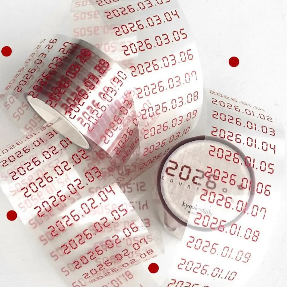 Enhanced Product Title:  
2026 Date Adhesive Washi Tape for Planners and Journals