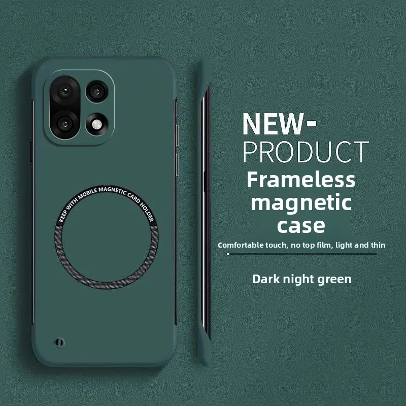 Ultra Thin Frameless Magnetic Phone Case - Rugged Matte Protective Cover