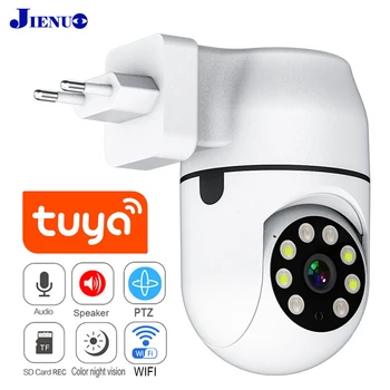 Telecamera IP HD Tuya PTZ monitoraggio automatico umano senza fili Cctv sorveglianza di sicurezza Smart Cloud colore IR visione notturna Wifi Home Cam