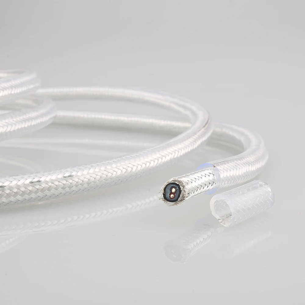 Cabo Audiocrast Pure Silver Audio Fio Prata Pura Hifi Audio Faça Você Mesmo Ic102ag 99998 4n Rca Xlr - Image 2