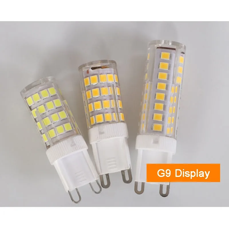 New  No Flicker  Ceramic LED G9 Led Lamp 110V 220V LED G9 Bulb 3W 5W 7W 9W 12W 15W SMD2835 Spotlight Chandelier