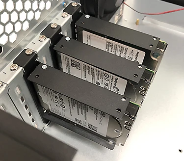 슬롯 브래킷 3*2.5인치 하드 디스크 SSD 컴퓨터 타워 랙 마운트 케이스 섀시 PCI 브래킷 베이 캐디 재질 금속 색상 포함