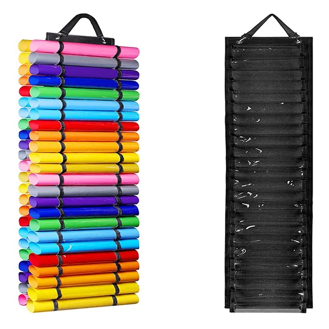 48Grid Vinyl Rolls Storage Holder Hanging Bag Vinyl Storage Rack