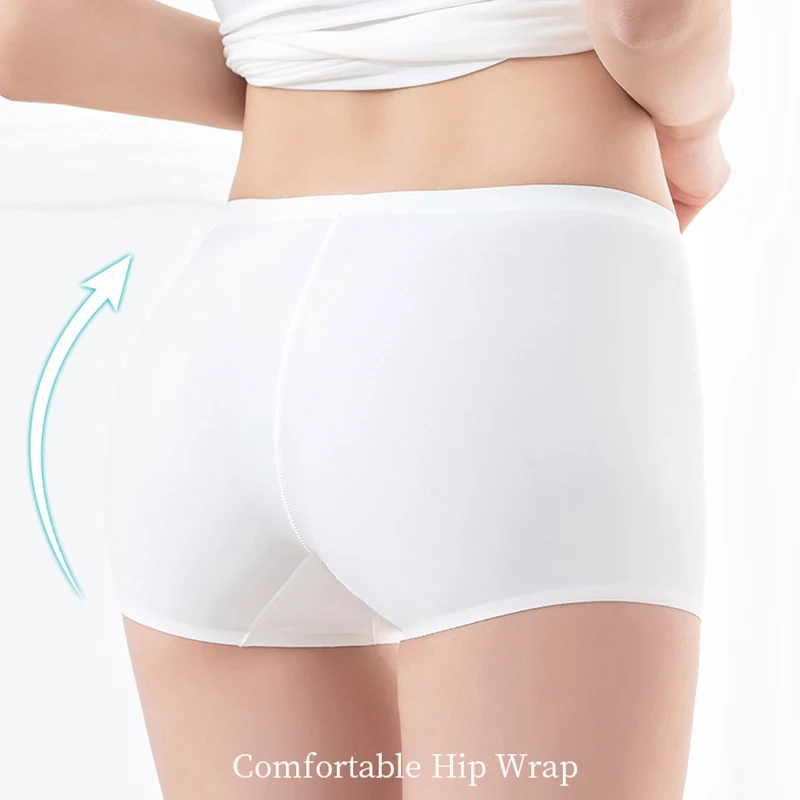 Safety Shorts Safety Pants Biker Shorts Workout Shorts Seamless Panties Safety Pants Mid Waist Women's Shorts Under The Skirt Ice Silk Seamless Panties Breathable Boxer Briefs Cycling Shorts XXL