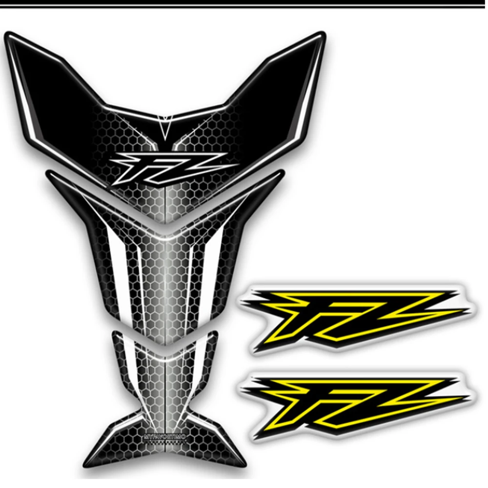Motorcycle Tank Pad Protector Decal Stickers For Yamaha FZ6 FZ6N FZ8 FZ8N FZ1 FZ1000 FZ07 FZ09 FZ10 TankPad Emblem Badge Logo carbon brazing oil tank cover adhesive sticker for yamaha yzf r3 r6 r15 r25 yzf r1 fz1 fz6 fz6n fz8n mt 01 03 07 09